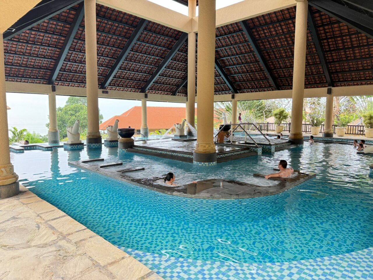 Thalassotherapy spa at Ayana Resort Bali pool and water with view